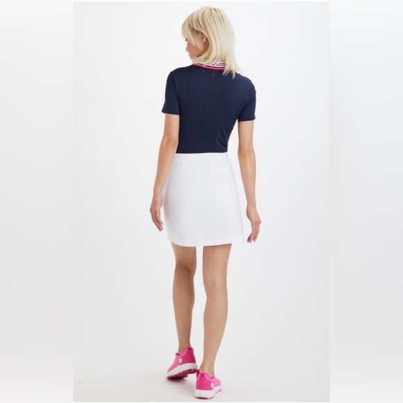 G/FORE Navy and Pink Trim Polo Shirt-XS NWOT - Picture 5 of 8